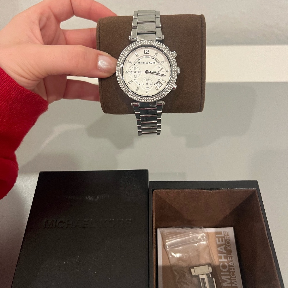Michael Kors Women's Stainless Steel Diamond Bracelet - Picture 7 of 7